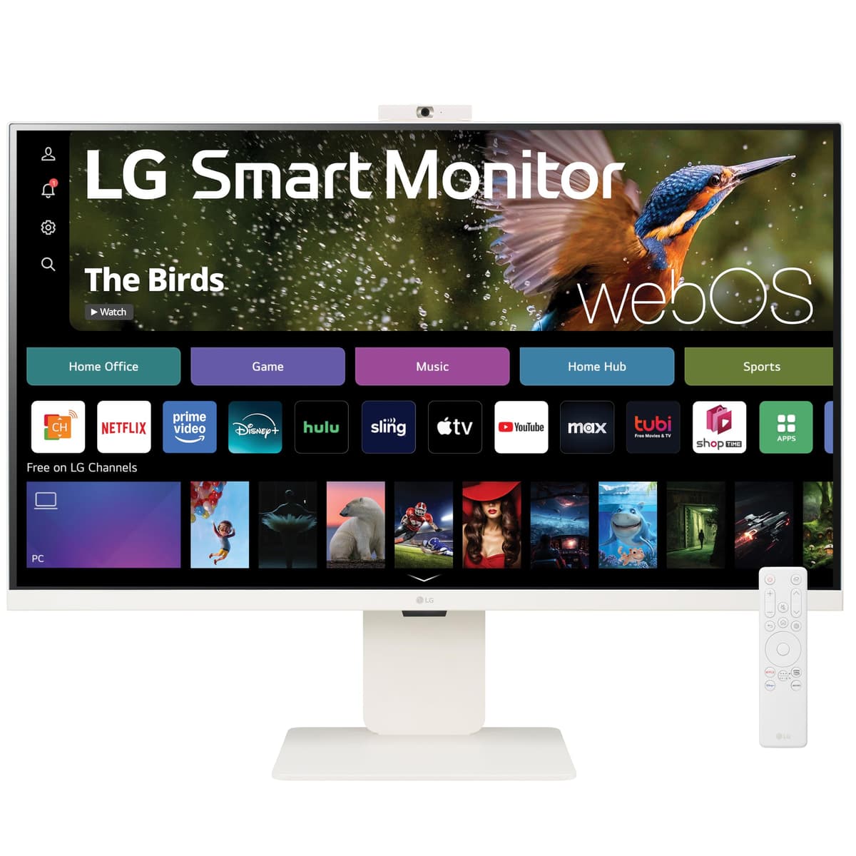 LG 32" Smart Monitor 4K UHD (32SR85U-W) con webOS 23, USB-C 90W PD, webcam FHD desmontable y altavoces 32SR85U-W.AUS