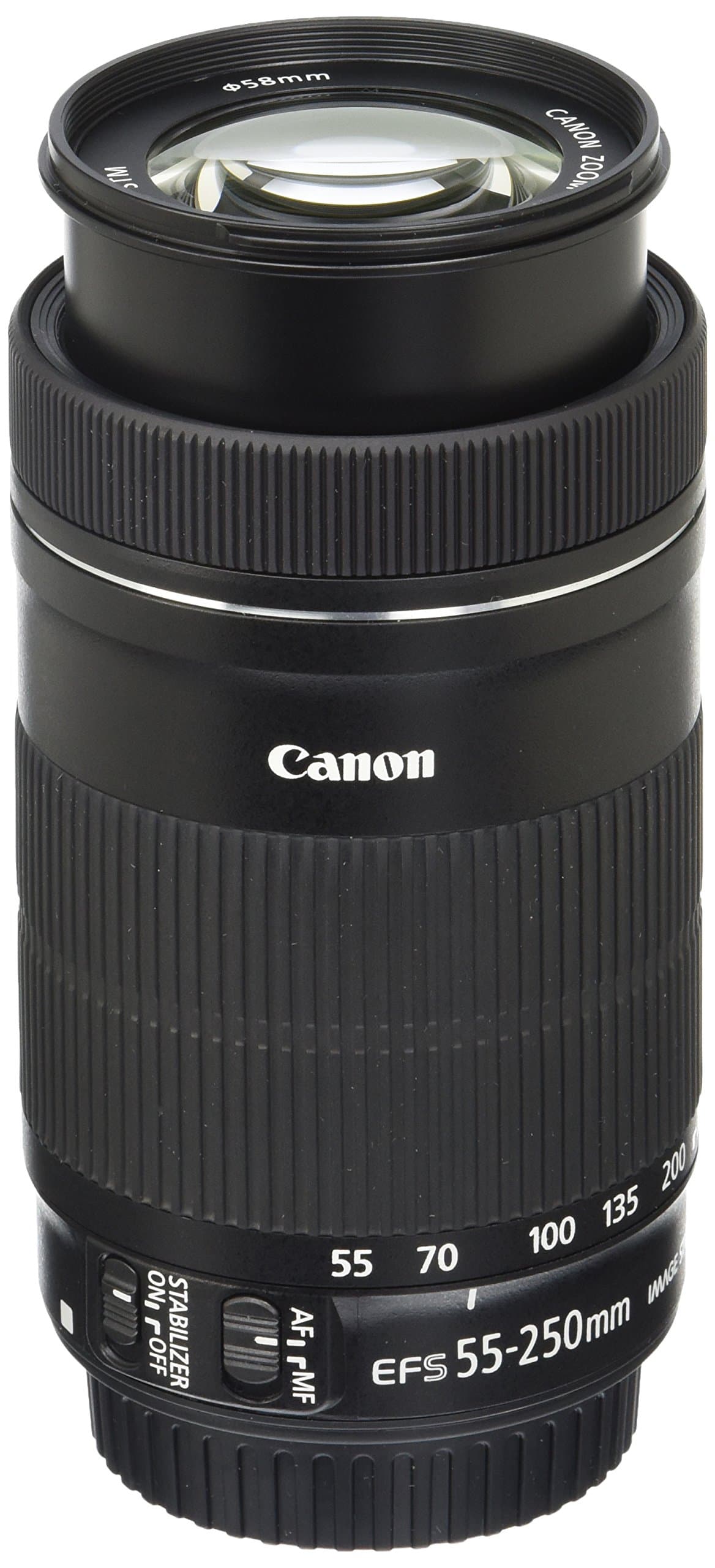 Canon EF-S 55-250 mm F4-5.6 IS STM, Teleobjetivo, Negro 8546B002