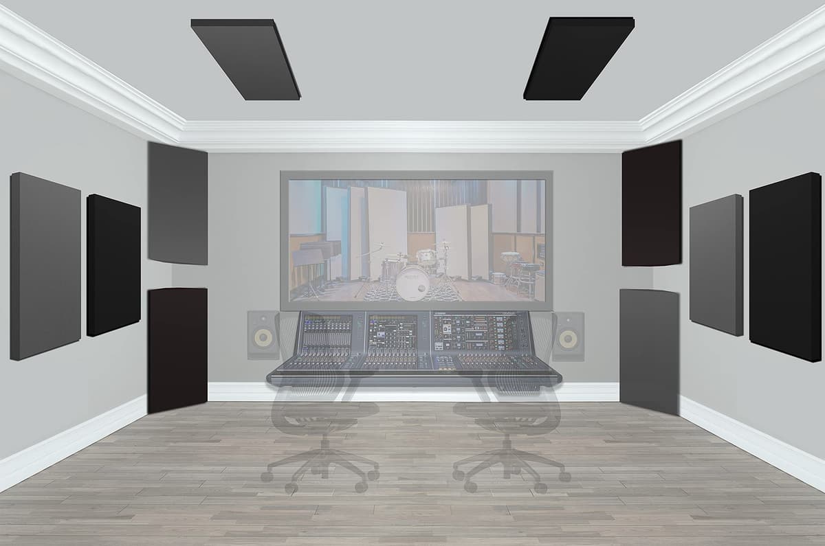 Acoustimac paquete Home Theater/Listening/Control Room I - 6 paneles 48x24x2" y 4 bass traps 48x24x4"