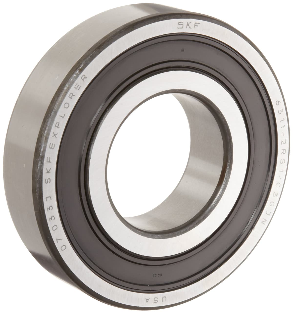 SKF 6318 2RSJEM Rodamiento rígido de bolas serie media, doble sellado, C3, ABEC 1