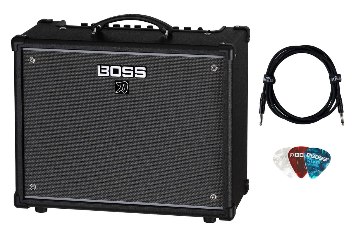 Boss Katana-50 EX Gen 3 50W 1x12" Combo Amplificador con Cable y Púas AUS-KTN-50-3EX-COMBO-STD