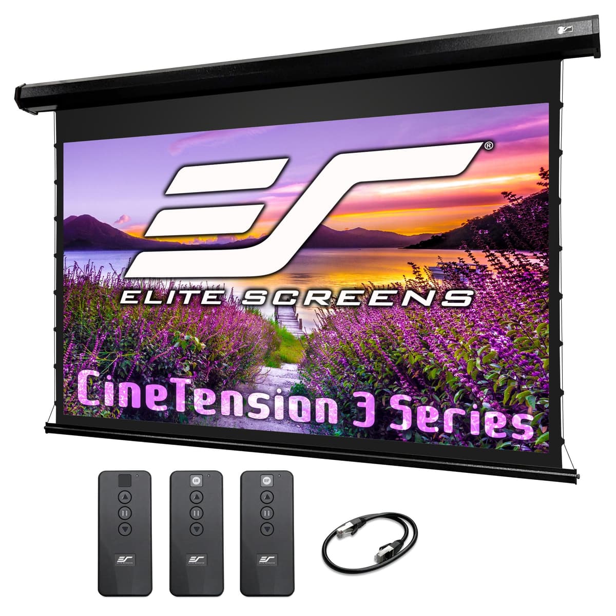 Elite Screens CineTension 3 Pantalla Proyector 135" 16:9 Motorizada TE135HW3