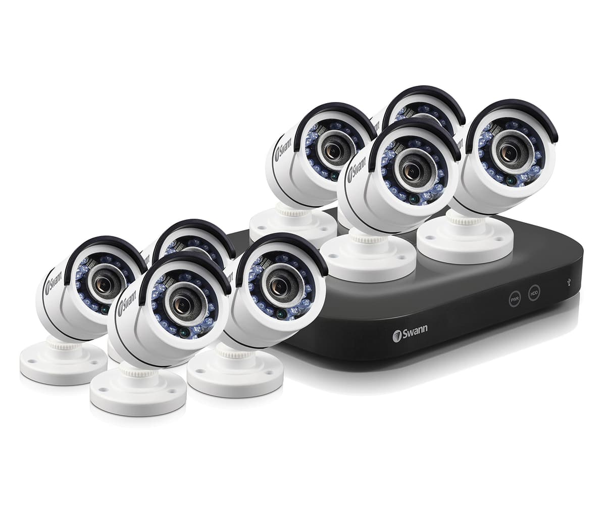 Swann SWDVK-8HD5MP8-US Kit de 8 cámaras 5MP con DVR 2TB y 8 cámaras bullet 5MP (reacondicionado)