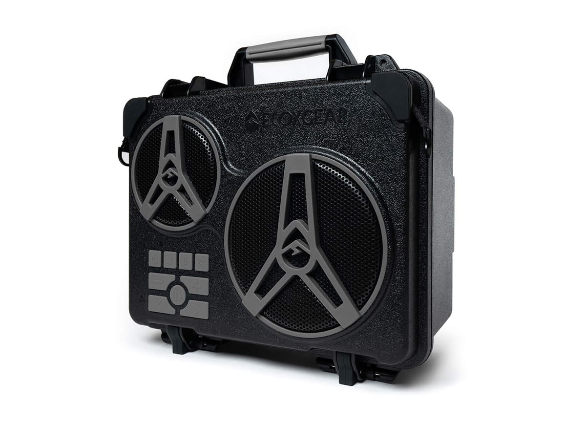 ECOXGEAR: Parlante Bluetooth EcoJourney con almacenamiento seco, más de 50 horas de reproducción, 100% resistente al agua IP67, resistente y potente (gris) GDI-EXJRNY10