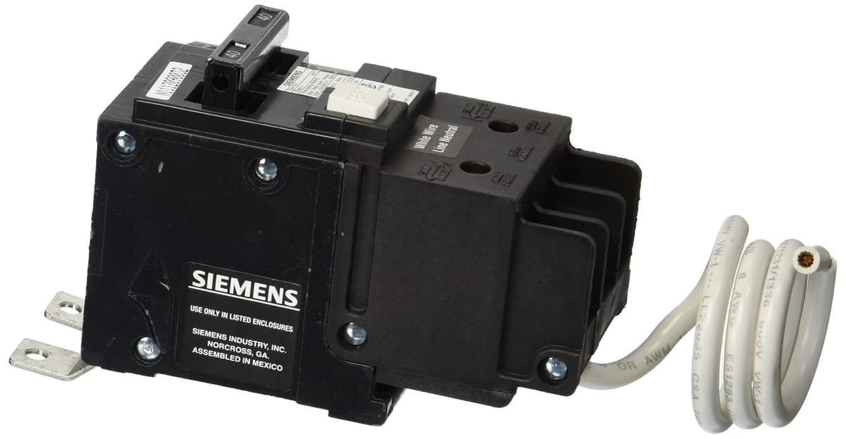 Siemens BF240 40-Amp 2P 120/240V 10KAIC Interruptor por Falla a Tierra