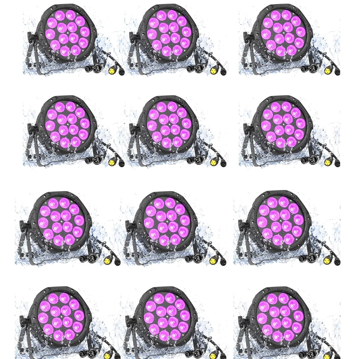 ZEMOJ Par LED RGBW 14x4in1 IP67 DMX para escenarios y eventos exteriores ZQ01072