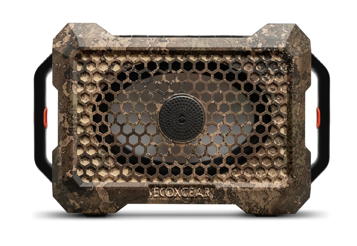 ECOXGEAR Defender Altavoz Bluetooth portátil para exteriores, 121dB, resistente al agua y golpes (TrueTimber Strata Camo) GDI-EXDFNR22