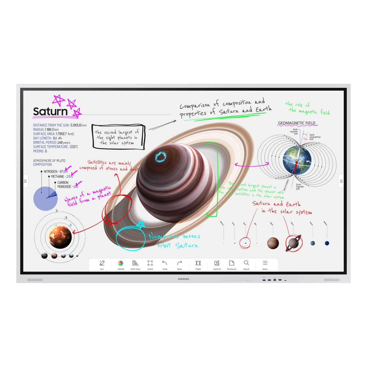 SAMSUNG Pro Pantalla Interactiva 75” 4K WMB SmartView+ (LH75WMBWLGCXZA)
