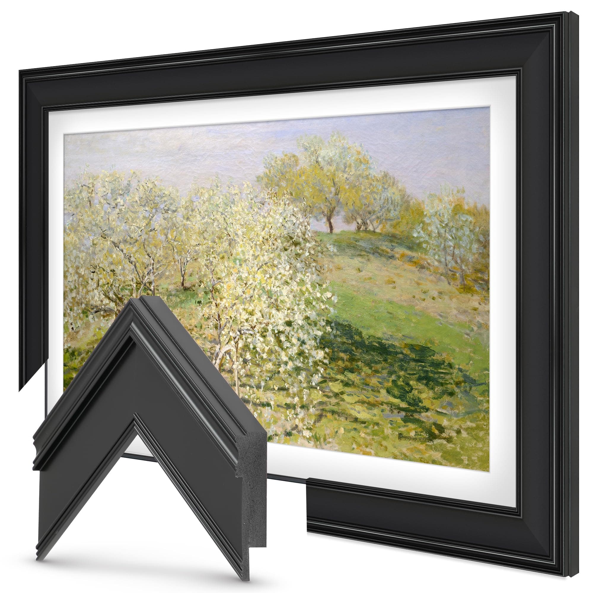 Marco Deco Premiere 85" Negro - Compatible SOLO con Samsung The Frame (2021-2025)