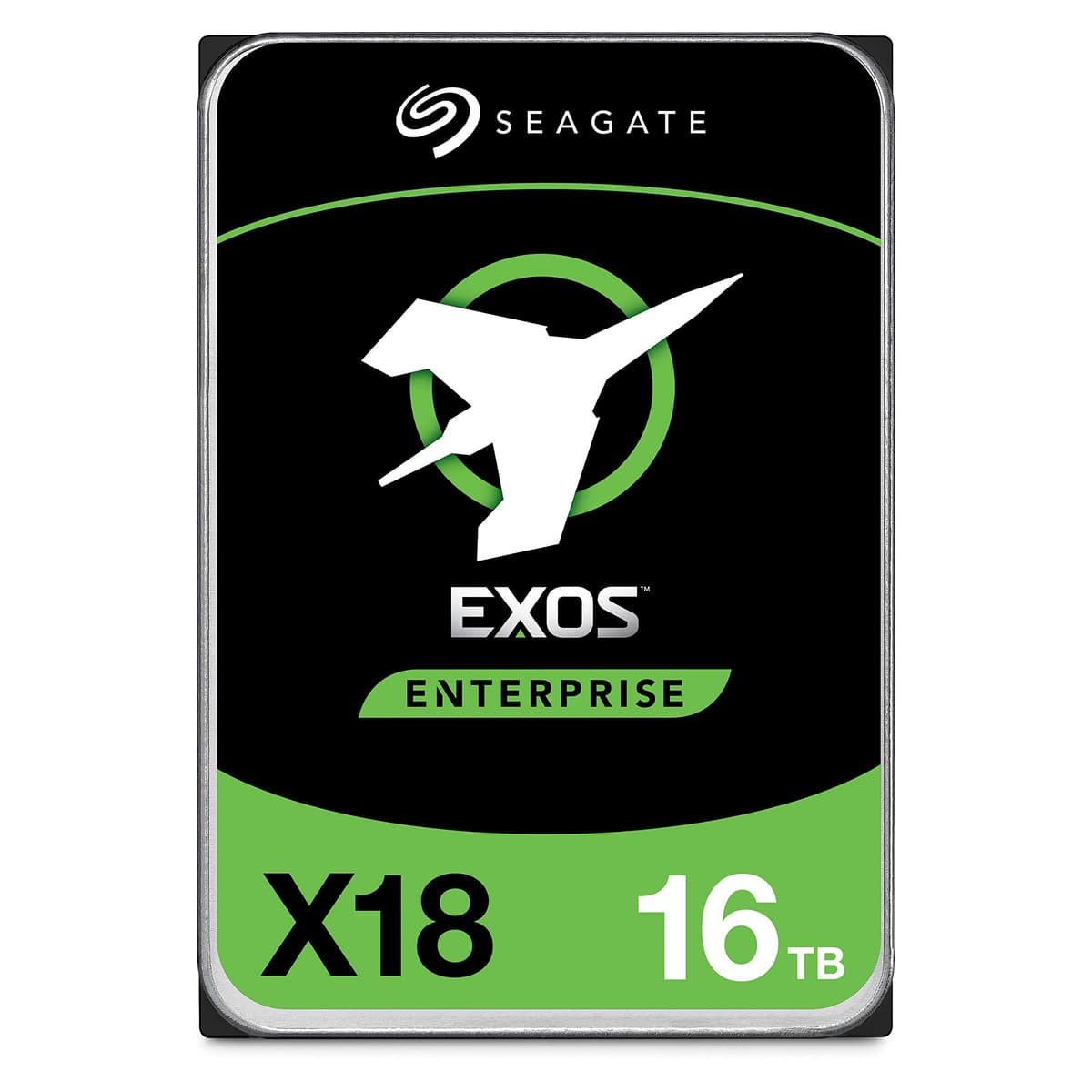 Seagate Exos X18 Clase Empresarial, 16TB, Disco Duro Interno Enterprise, SATA, 3,5" 6 Gbit/s, 128 MB Caché (ST16000NM000J)