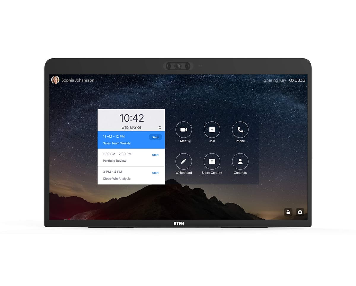 DTEN ME - Dispositivo personal All-in-One para videoconferencias y pizarra digital, monitor interactivo 27" DBA0027EB-S1