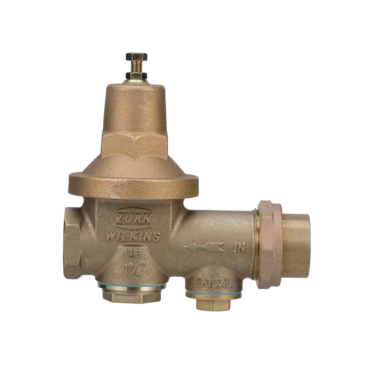 Zurn Wilkins 114-600XL 1-1/4" Válvula reductora de presión 600XL para agua