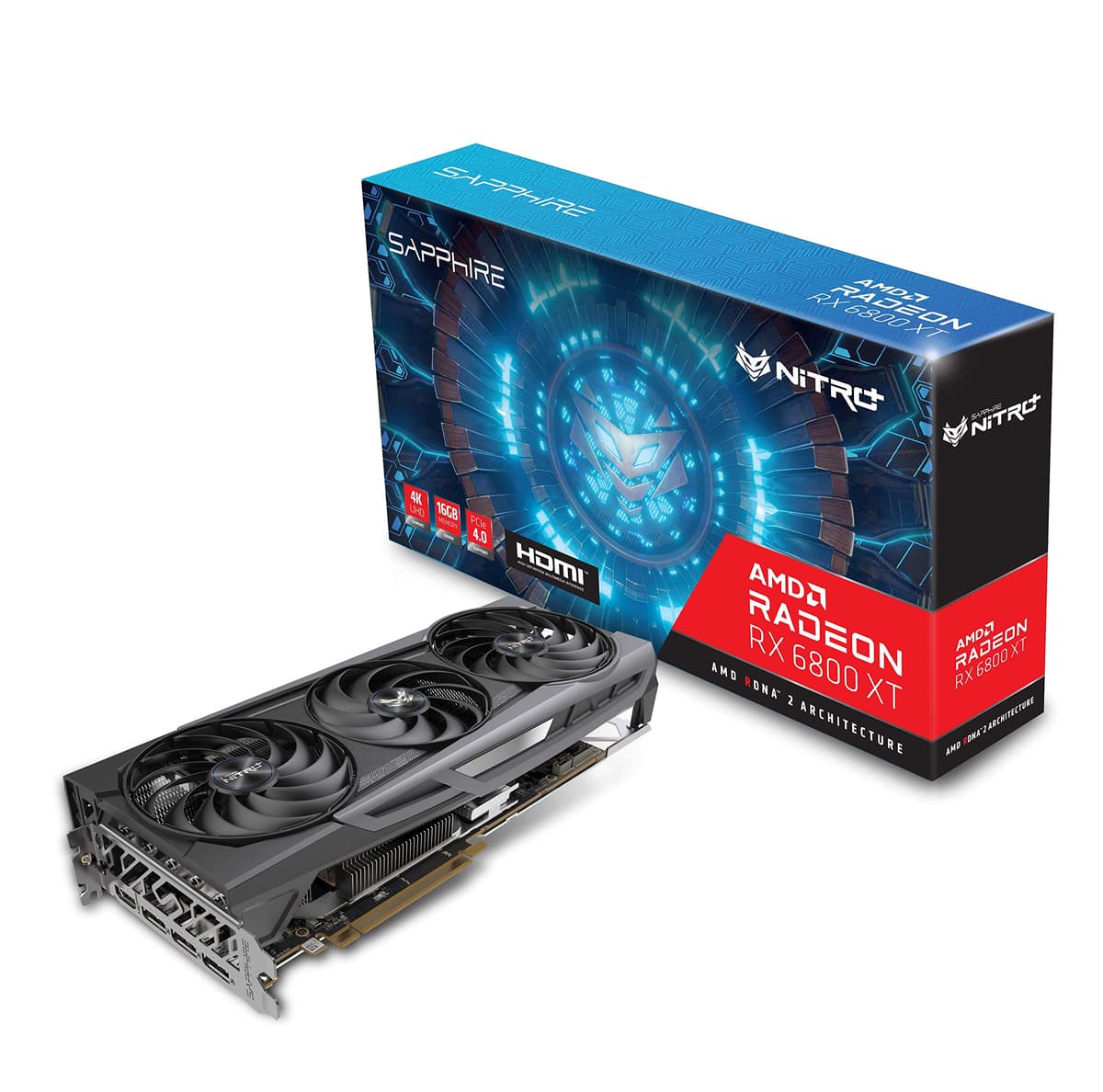 Sapphire 11304-02-20G Nitro+ AMD Radeon RX 6800 XT PCIe 4.0 tarjeta gráfica para juegos con 16GB GDDR6