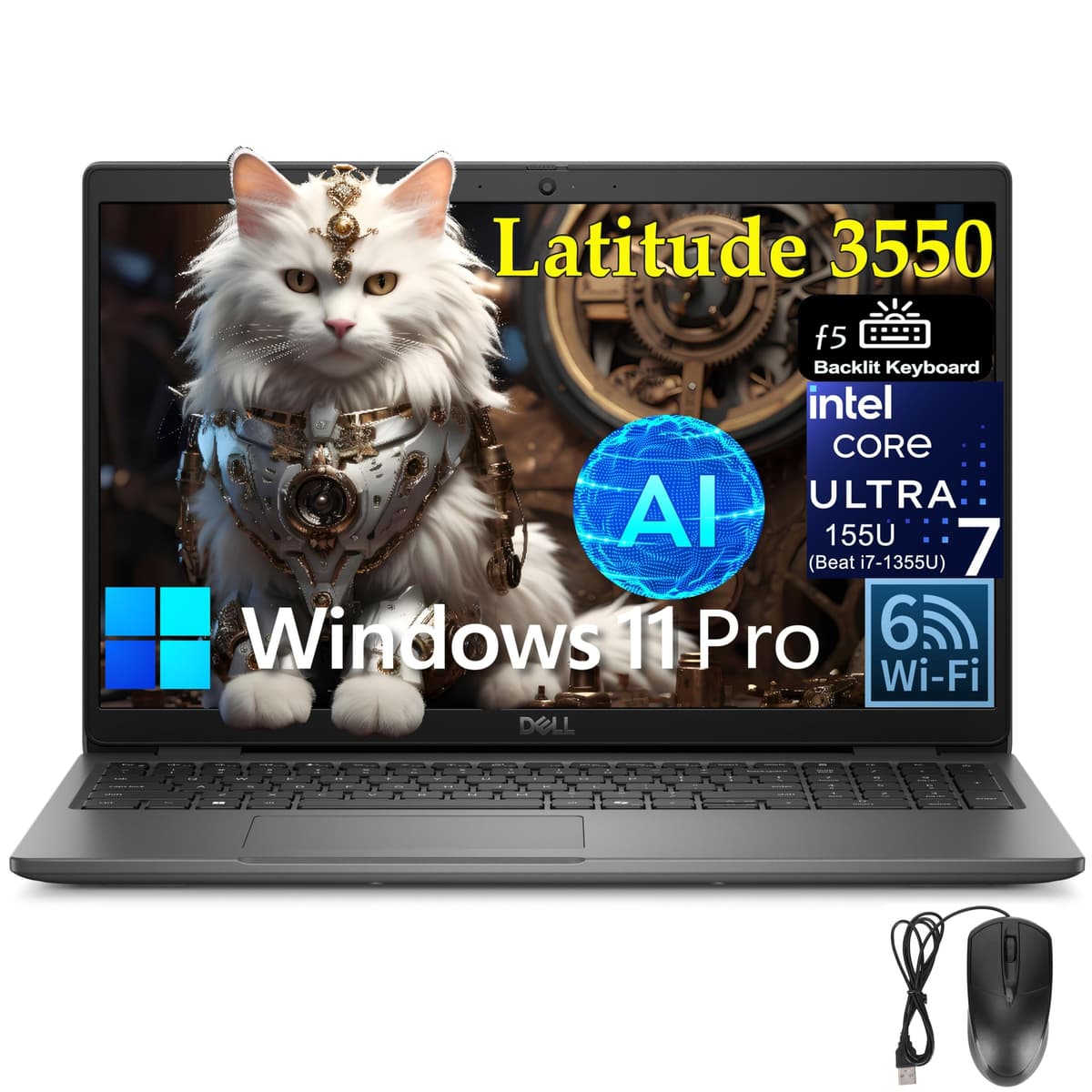 Dell Latitude 5550 15.6" FHD, Intel Ultra 5, 32GB DDR5, 1TB SSD, Windows 11 Pro L3550