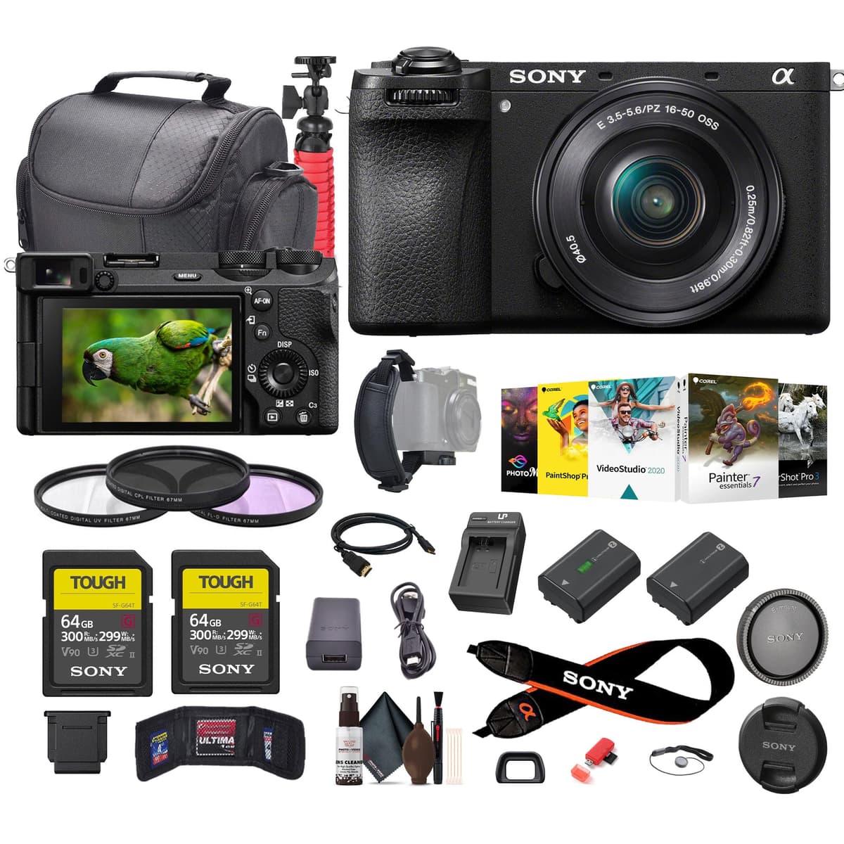 Sony a6700 Vlogger Mirrorless con 16-50mm + 2x64GB + 2x NP-FZ100 + Software + Accesorios ILCE-6700L_EDIAV_3