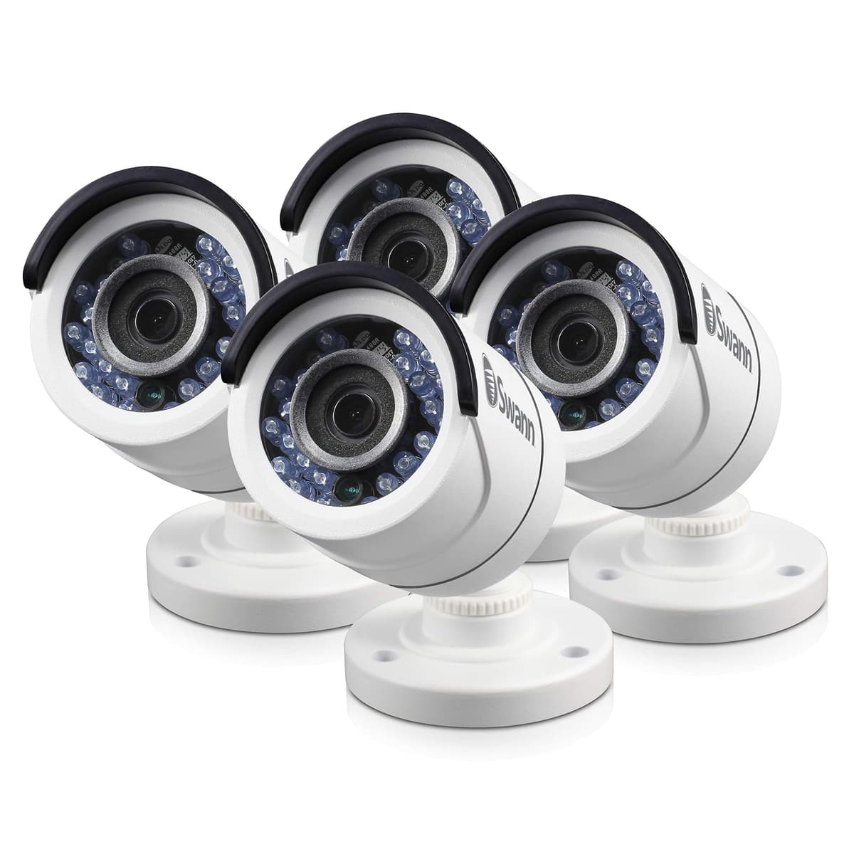 Swann PRO-T852 Cámara de Seguridad Diurna/Nocturna 1080p Multiuso con Visión Nocturna hasta 30 m / 4 unidades SRPRO-T852WB4-US