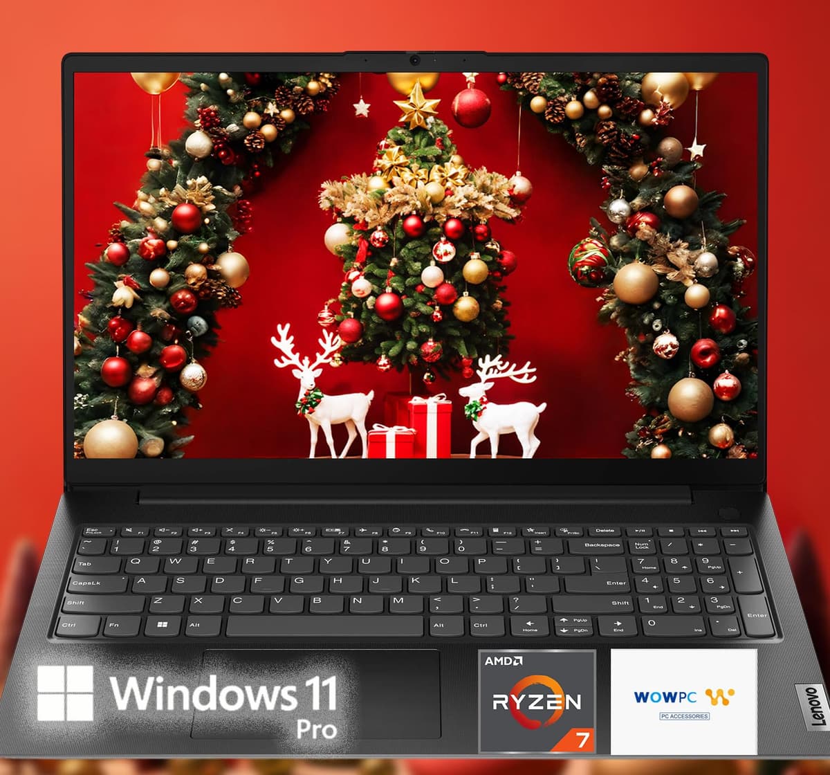 Lenovo V15 Edición Especial Empresarial - 15.6" FHD - AMD Ryzen 7 7730U (Rinde como i7-1365U) - 16GB RAM - 1TB SSD PCIe - Resistencia Militar - Wi-Fi 6 - Larga Duración de Batería - Windows 11 Pro