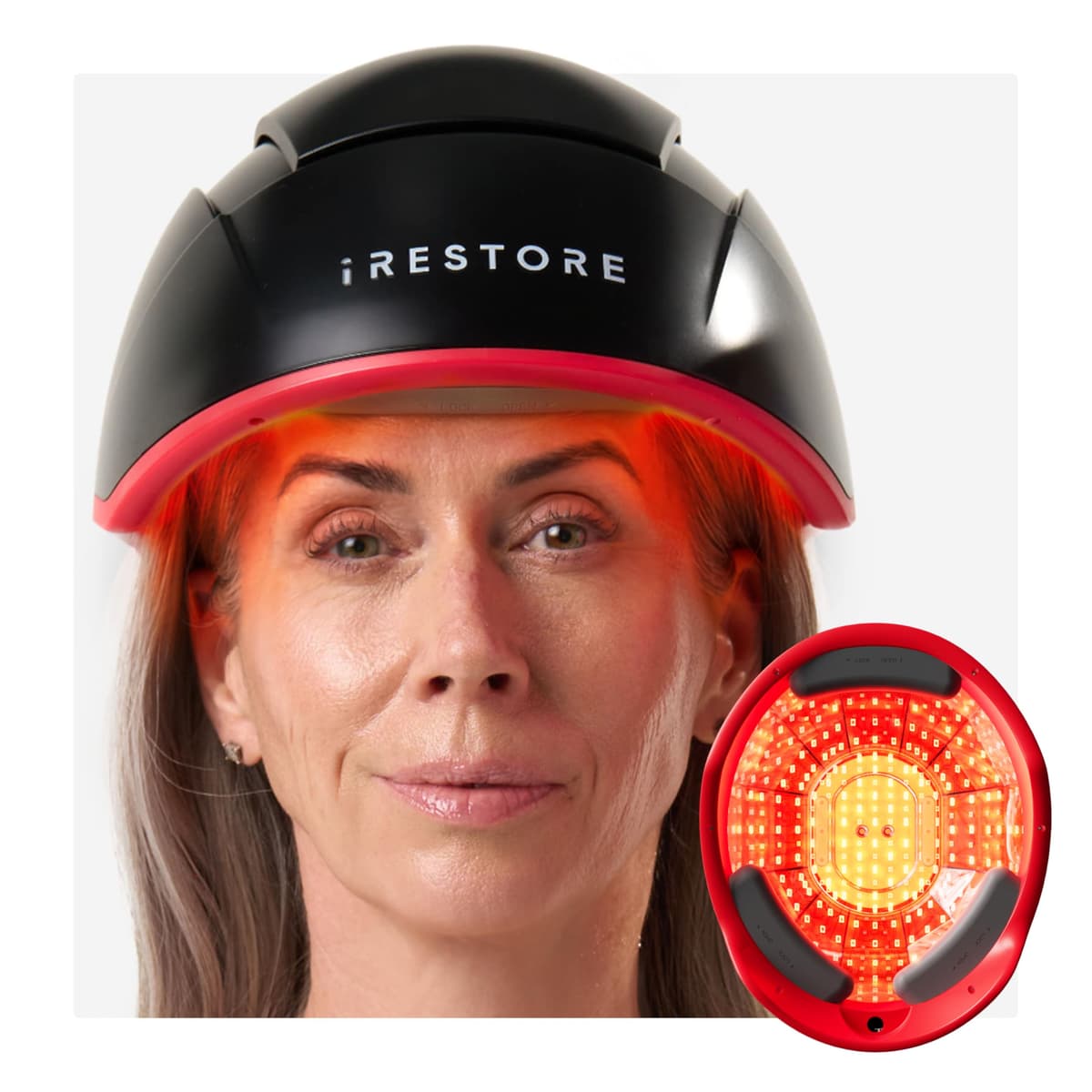 iRestore Elite - Sistema de Terapia Láser Rojo para Crecimiento Capilar FBM-ID-510