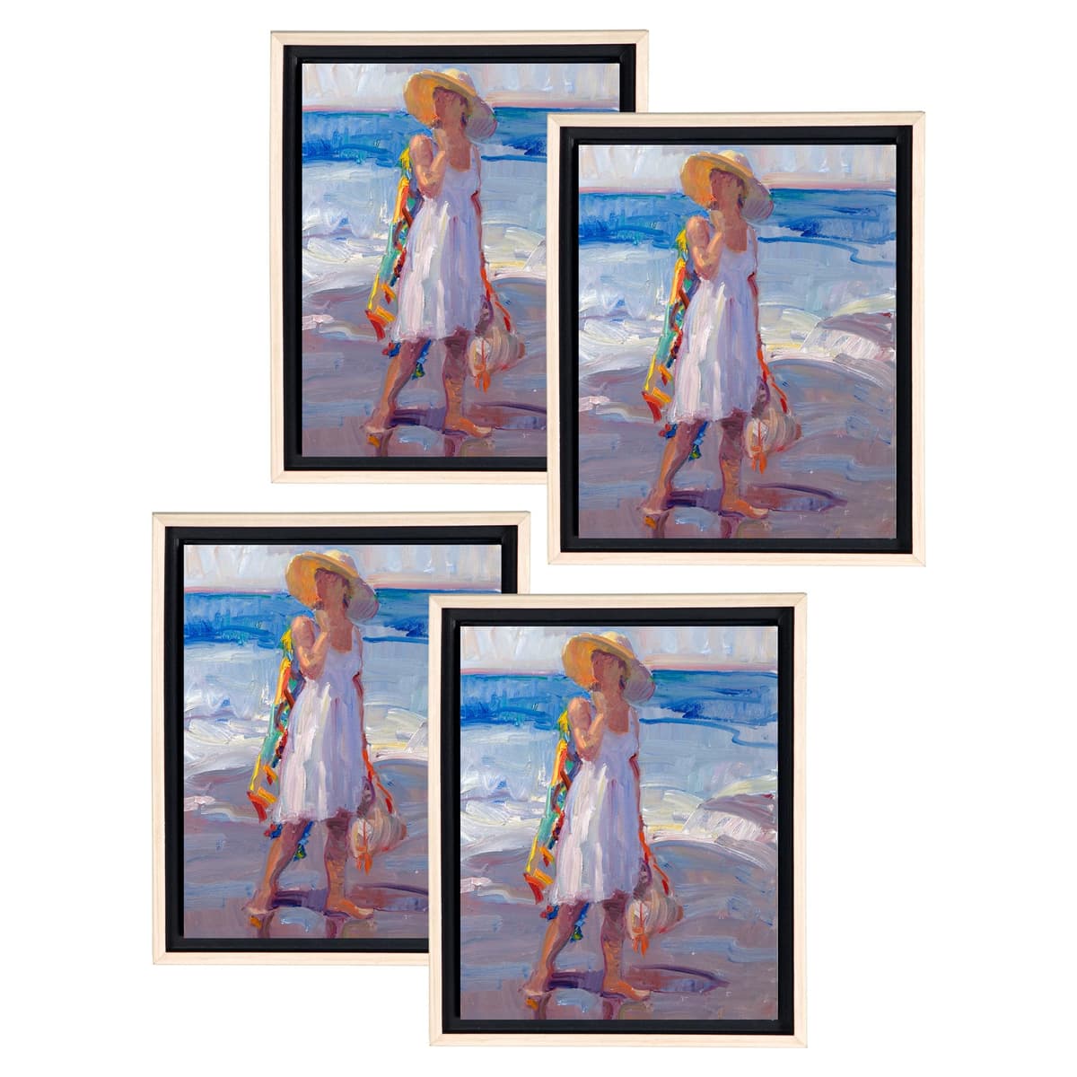 Creative Mark Pack de 6 marcos flotantes Illusions para lienzos 20x24 Natural (sin vidrio ni respaldo)