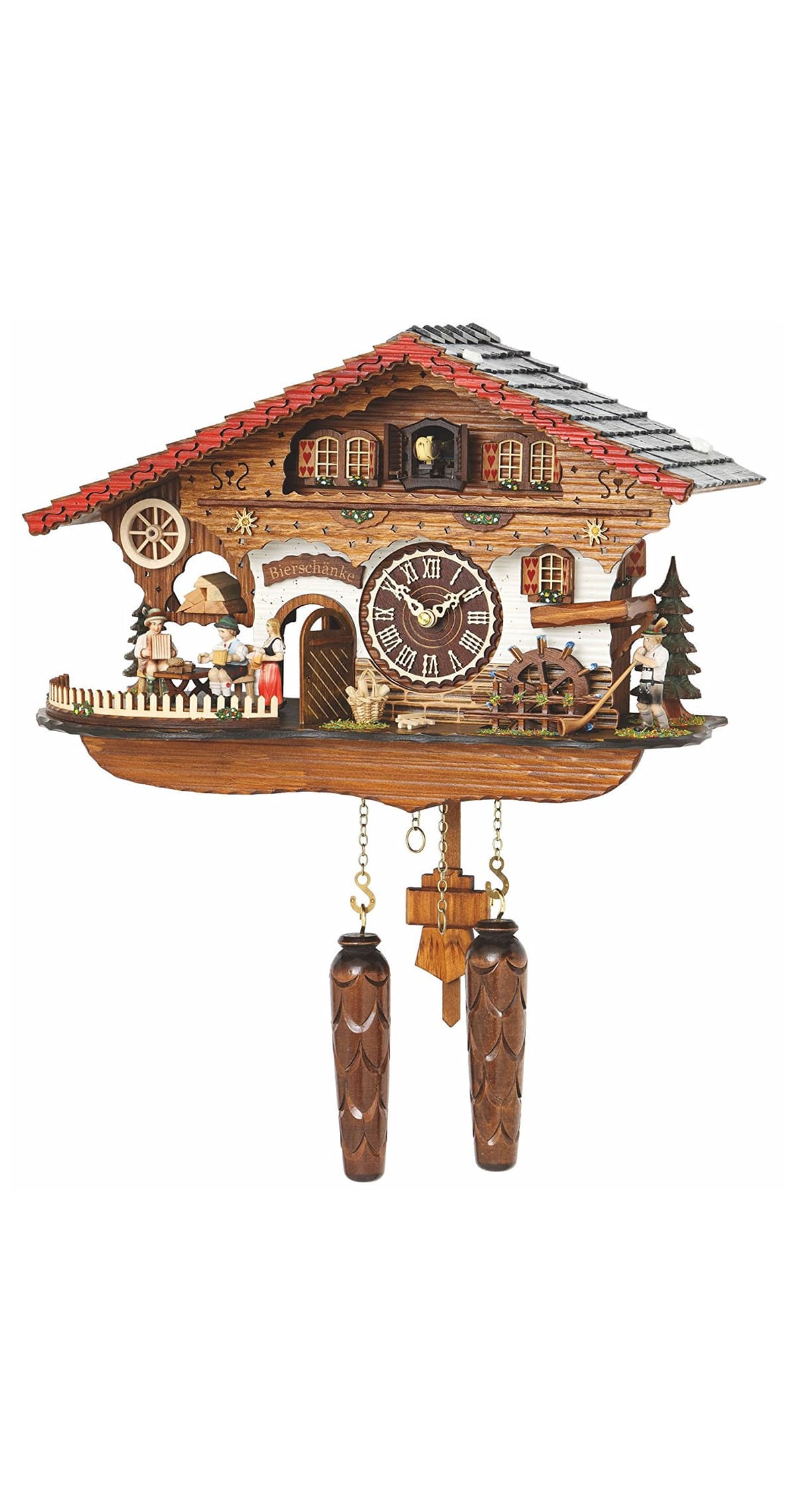 Trenkle TU 4210 QMT HZZG Reloj cucú Bosque Negro con música y figura giratoria