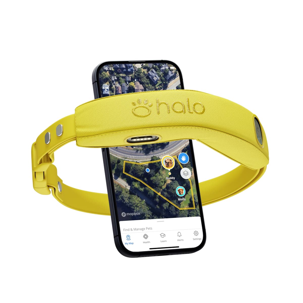 Halo Collar 4, Cerca Inalámbrica GPS para Perros & Collar de Entrenamiento con Rastreador GPS 850035906545