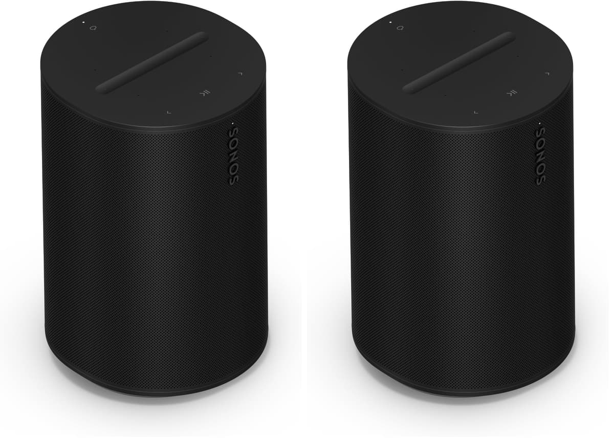 Sonos Era 100 - Negro - Parlante inteligente inalámbrico con Alexa habilitada (Paquete de 2) E10G1US1BLK