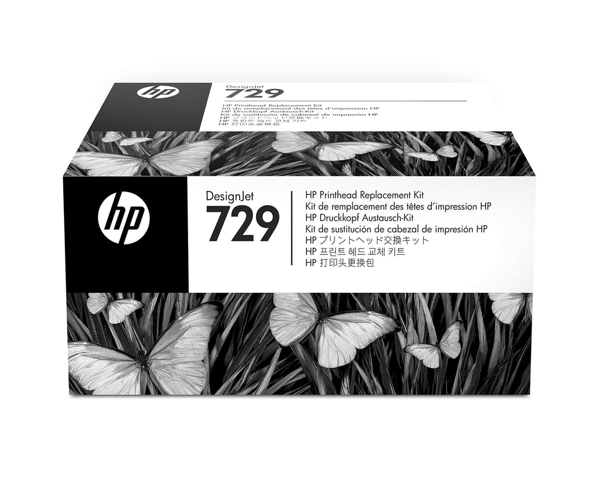 HP 729 Kit de reemplazo de cabezal de impresión (F9J81A) para impresoras plotter de gran formato DesignJet T830 MFP y T730, Negro