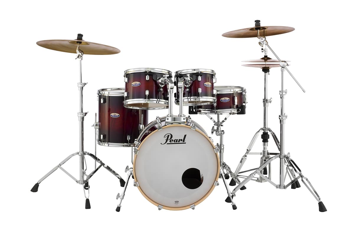 Pearl Decade DMP905P/C261 5-Piece Drum Shell Pack Gloss Deep Redburst