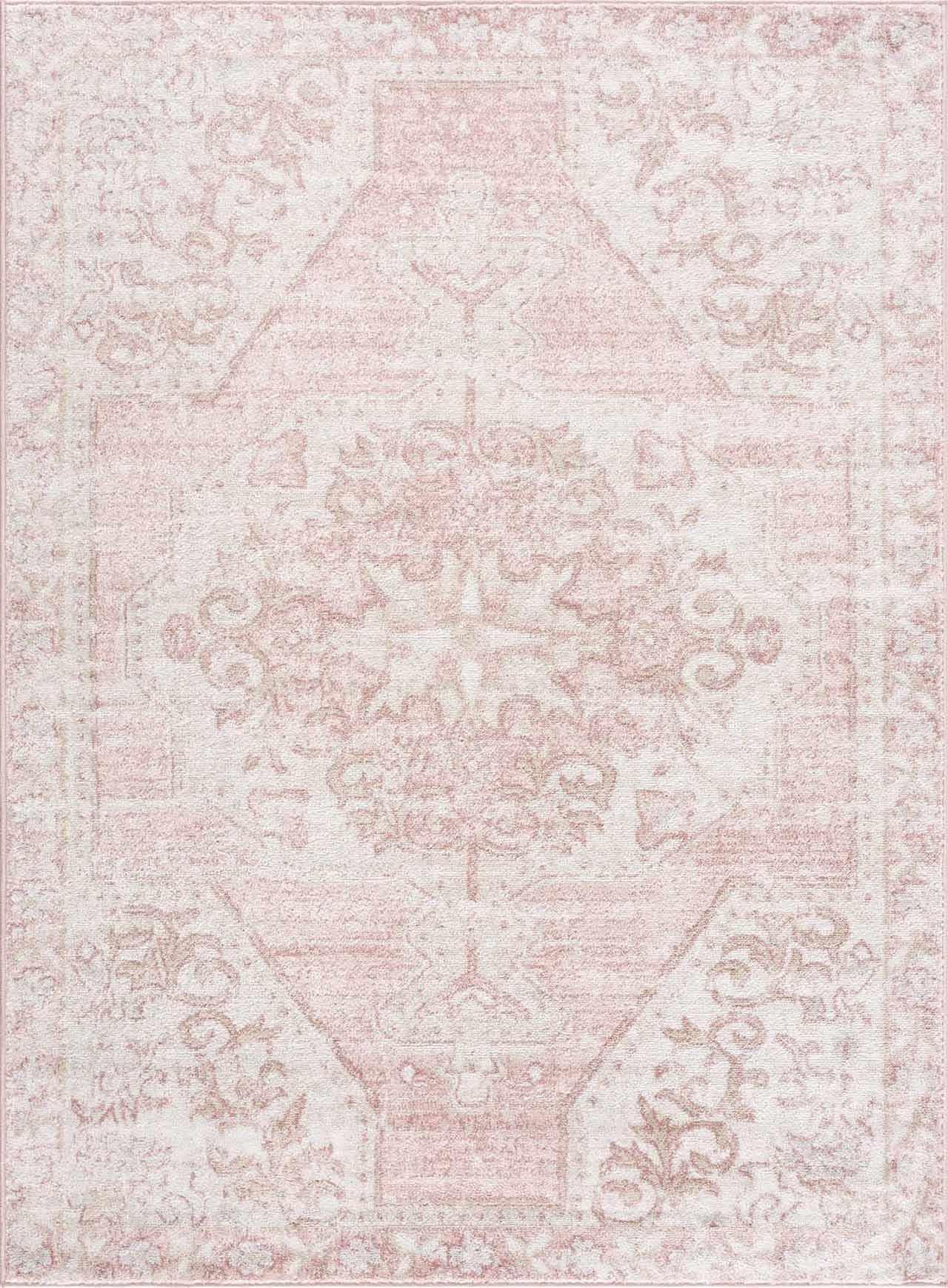 BoutiqueRugs Snead - Alfombra tradicional pale pink/plum/peach 8'10" x 12' SNEAD-81012