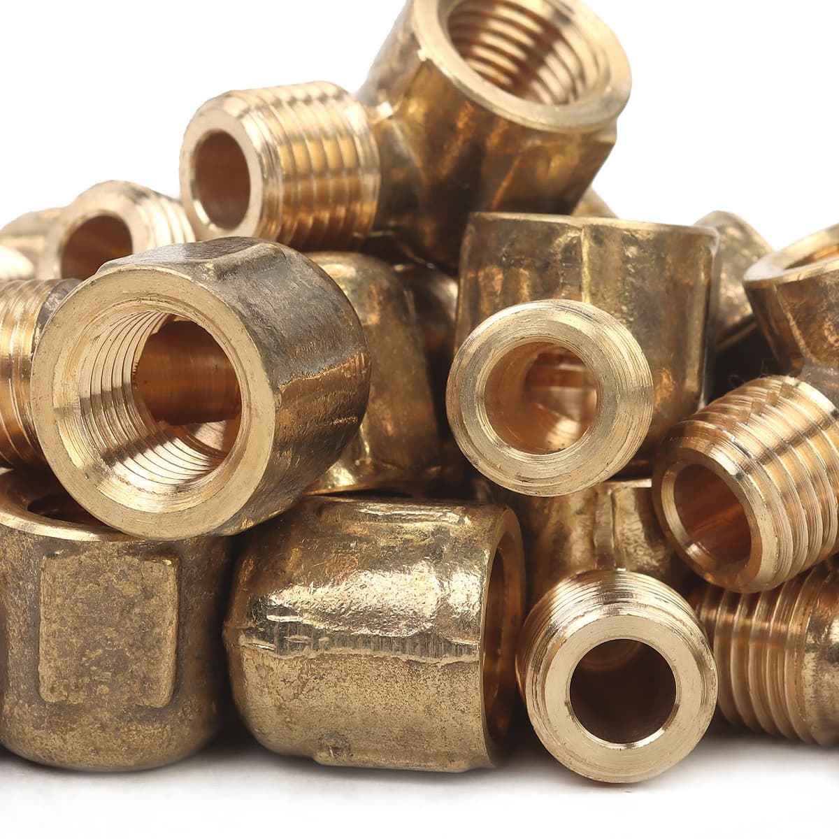 LTWFITTING Codo 90° NPT 1/4" Street Elbow de latón (Pack de 300) HF3104300