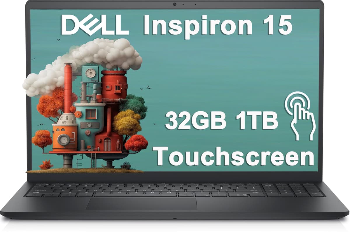 ist computers Dell Inspiron 15 Laptop con Pantalla Táctil (15.6" FHD, Intel i5-1155G7, 32GB RAM, 1TB SSD, 4 núcleos (> i7)), para Negocios, Estudiantes Universitarios, Empresas, Teclado Numérico, 3520 3000, Cámara Web, Windows 11 Home en Modo S Inspiron 3520