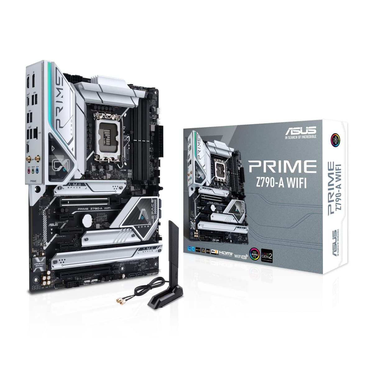 ASUS Prime Z790-A WiFi 6E LGA 1700 (Intel 14., 13. y 12. gen.) Placa madre ATX (16+1 DrMOS, PCIe 5.0, DDR5, 4 ranuras M.2, LAN 2.5 Gb, USB 3.2 Gen 2 panel frontal Tipo-C, Thunderbolt 4/USB4, DP)