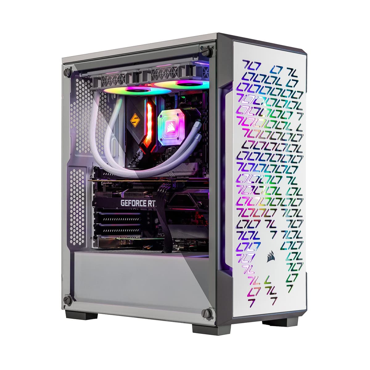 Velztorm Ferrux Desktop PC blanco con AMD Ryzen 9 5900X y GeForce RTX 5060 VELZ0010