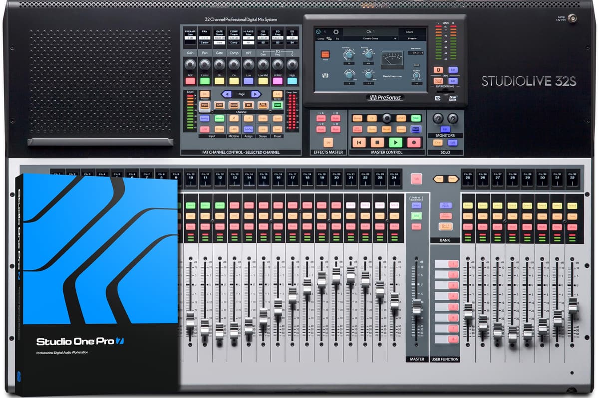 Consola mezcladora digital PreSonus StudioLive Series III 32S con software Studio One Pro STUDIOLIVE 32S