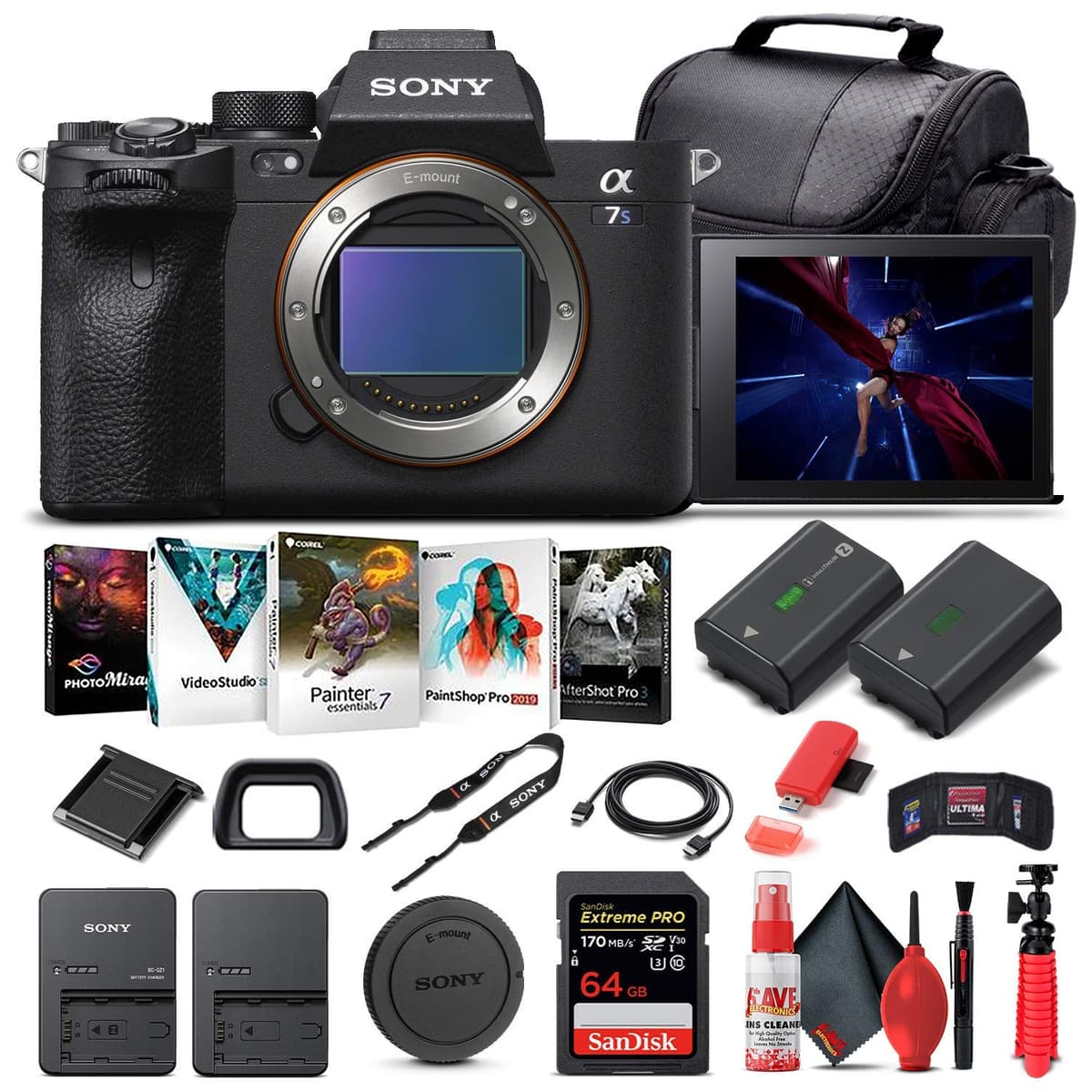 Sony Alpha a7S III Mirrorless Digital Camera (Cuerpo) + 64GB y accesorios (Renewed) ILCE7SM3/B_EDI_1