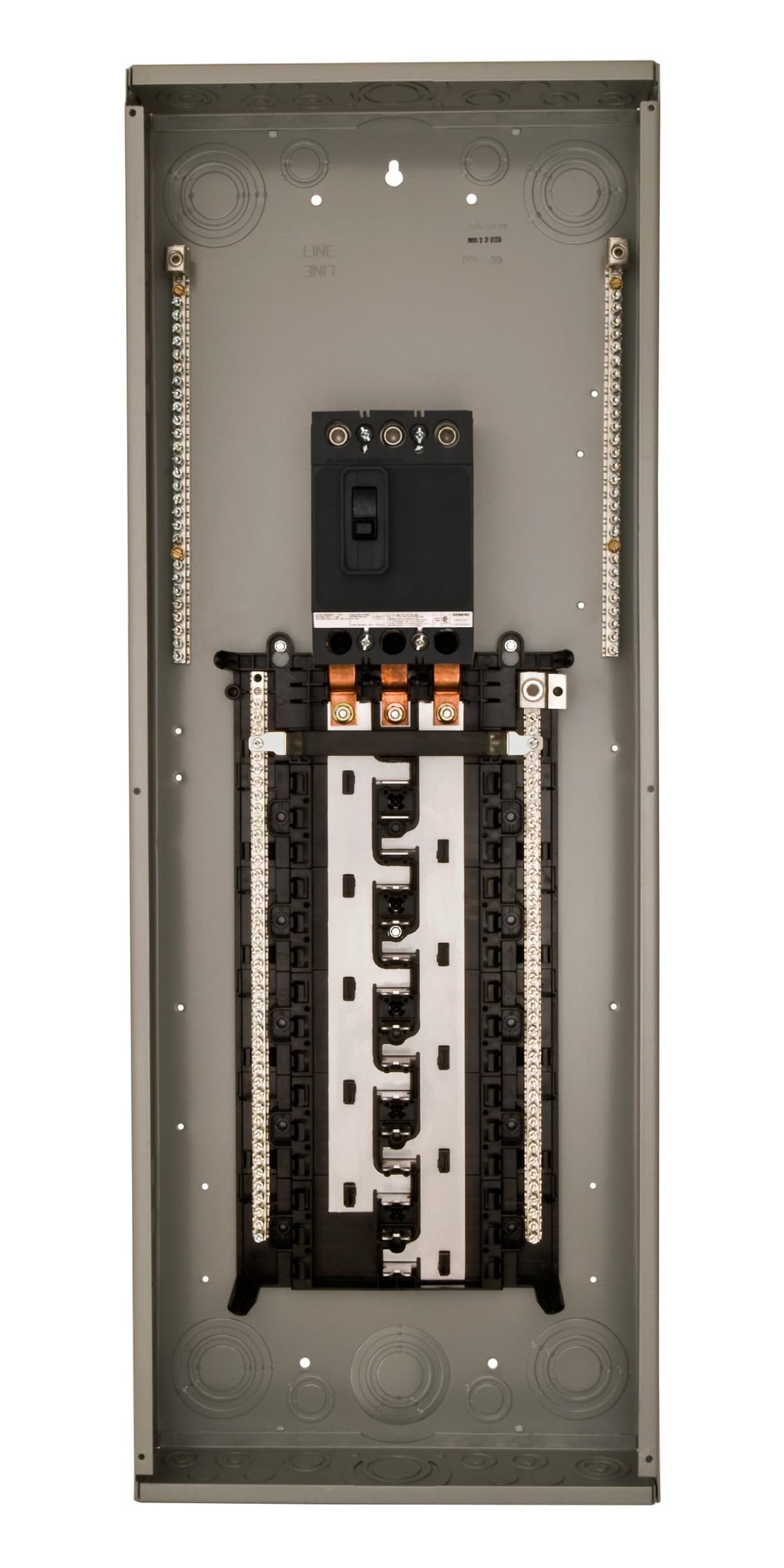 Siemens P3054B3200CU 200-Amp 30-Space 54-Circuit 3-Phase Centro de Carga con Interruptor Principal