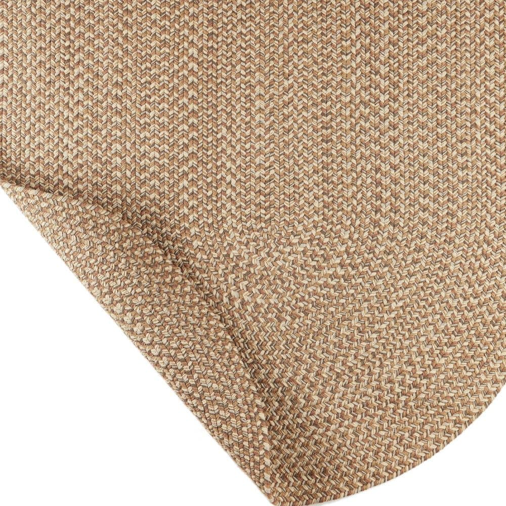 Super Area Rugs Sanibel Alfombra Trenzada Indoor/Outdoor Tweed - Natural Tweed - 6' x 9' Oval RHO-SN56R072X108