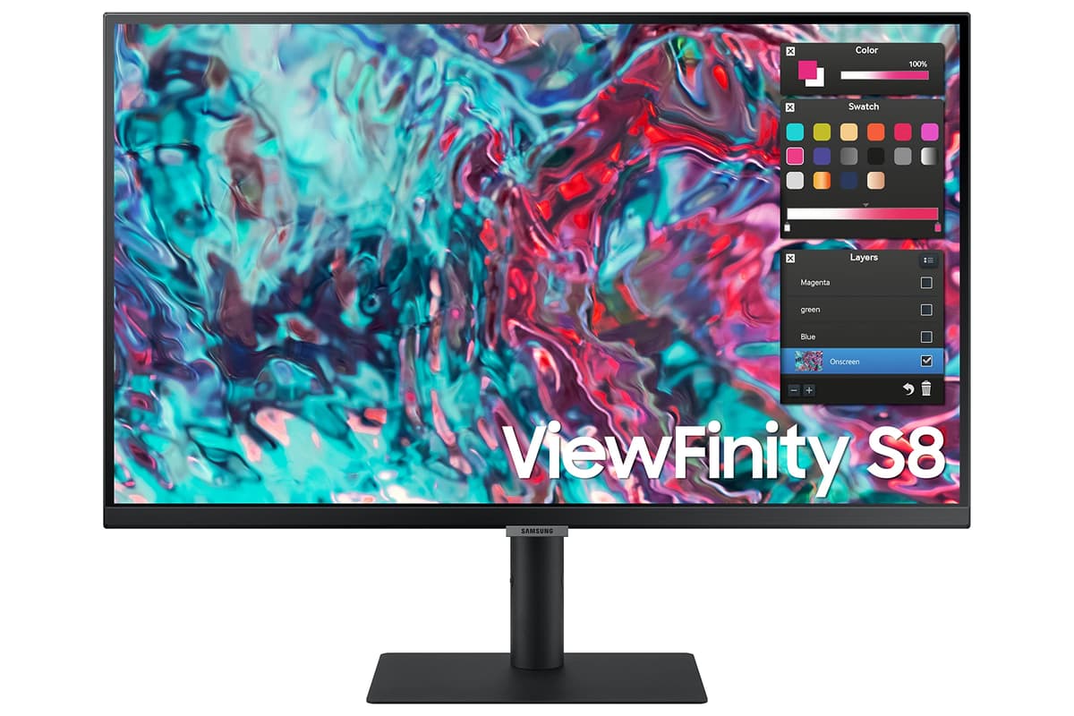 Samsung ViewFinity S8 S27B804TGN 27" 4K UHD IPS Thunderbolt 4 HDR10+ - Negro LS27B804TGNXGO
