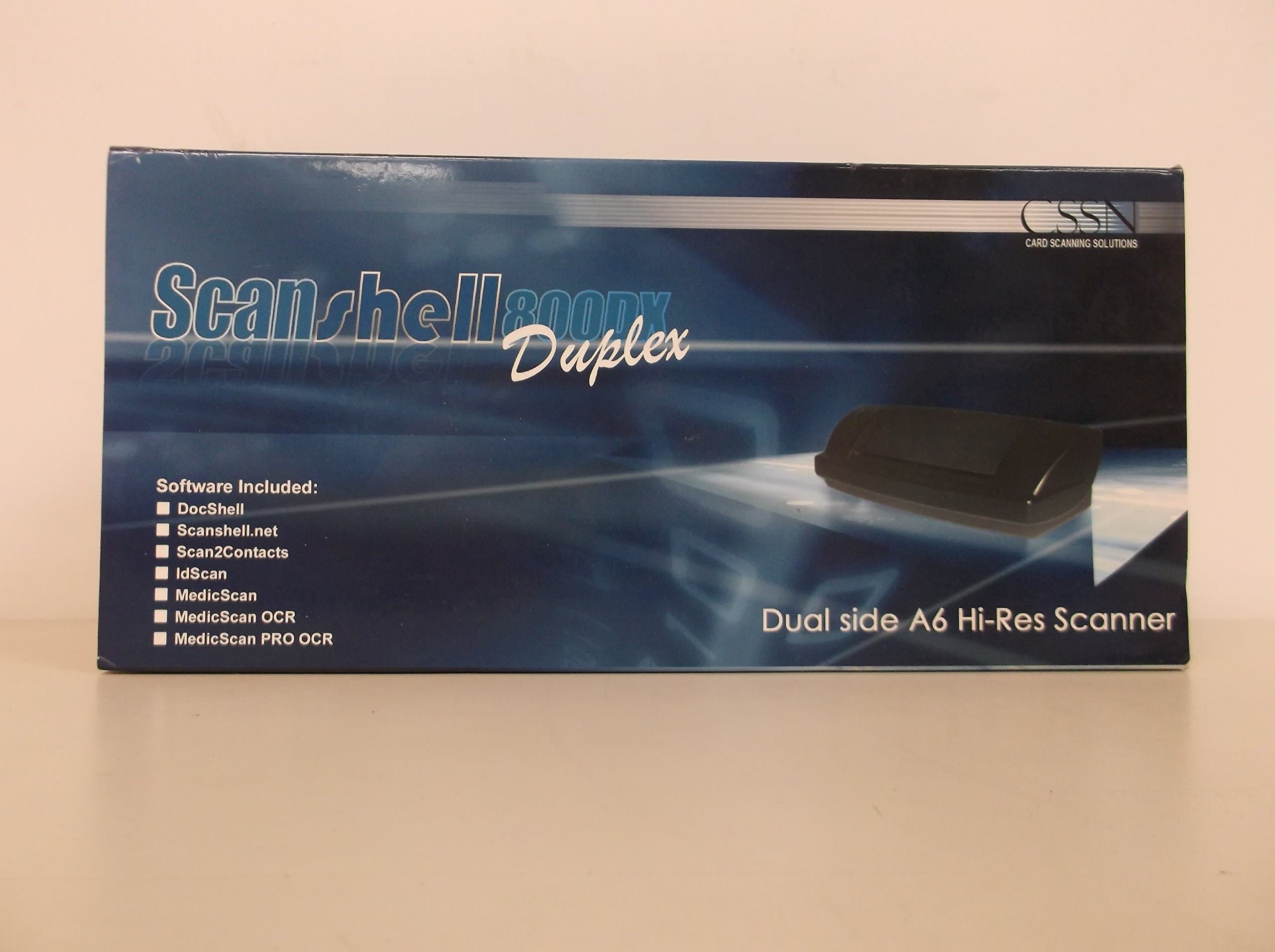 Card Scanning Solutions ScanShell 800DXN CSSN, escáner A6 dúplex Scanshell Duplex scanner - Duplex ID card scanner