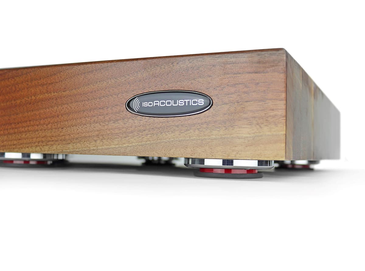 IsoAcoustics Delos 2216W2 - Butcher Block para aislamiento de tocadiscos (Walnut)