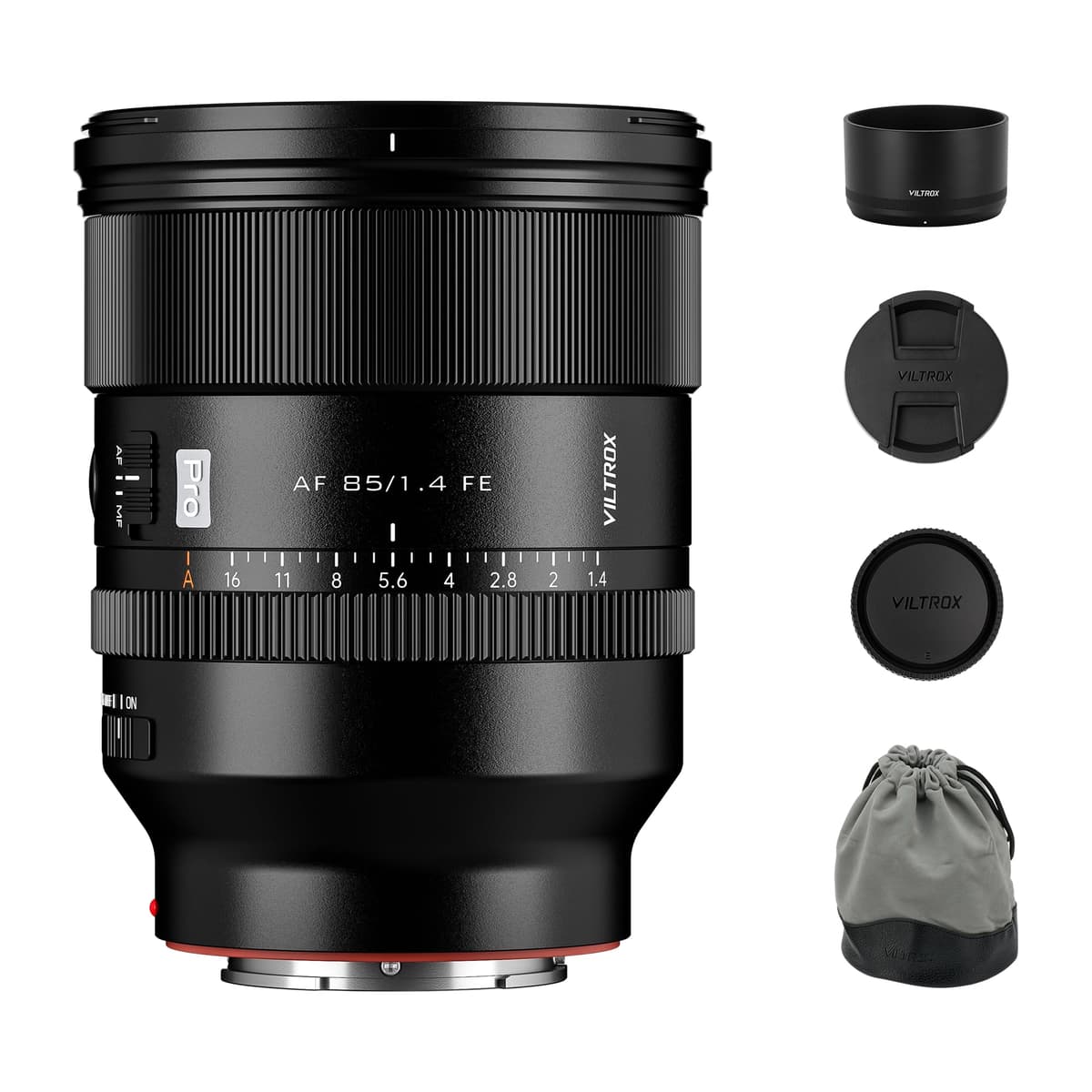 VILTROX AF 85mm F1.4 Pro FE Lente Full Frame para Sony Montura E, 85mm f/1.4 Lente Prime Retrato con Autoenfoque Compatible con Sony a7RIV a9 a7RII a7RIII a7III a7C FX3 ZVE1 A1 a6600 a6700 a6400 ZV-E10 WYSM-85mm F1.4 FE