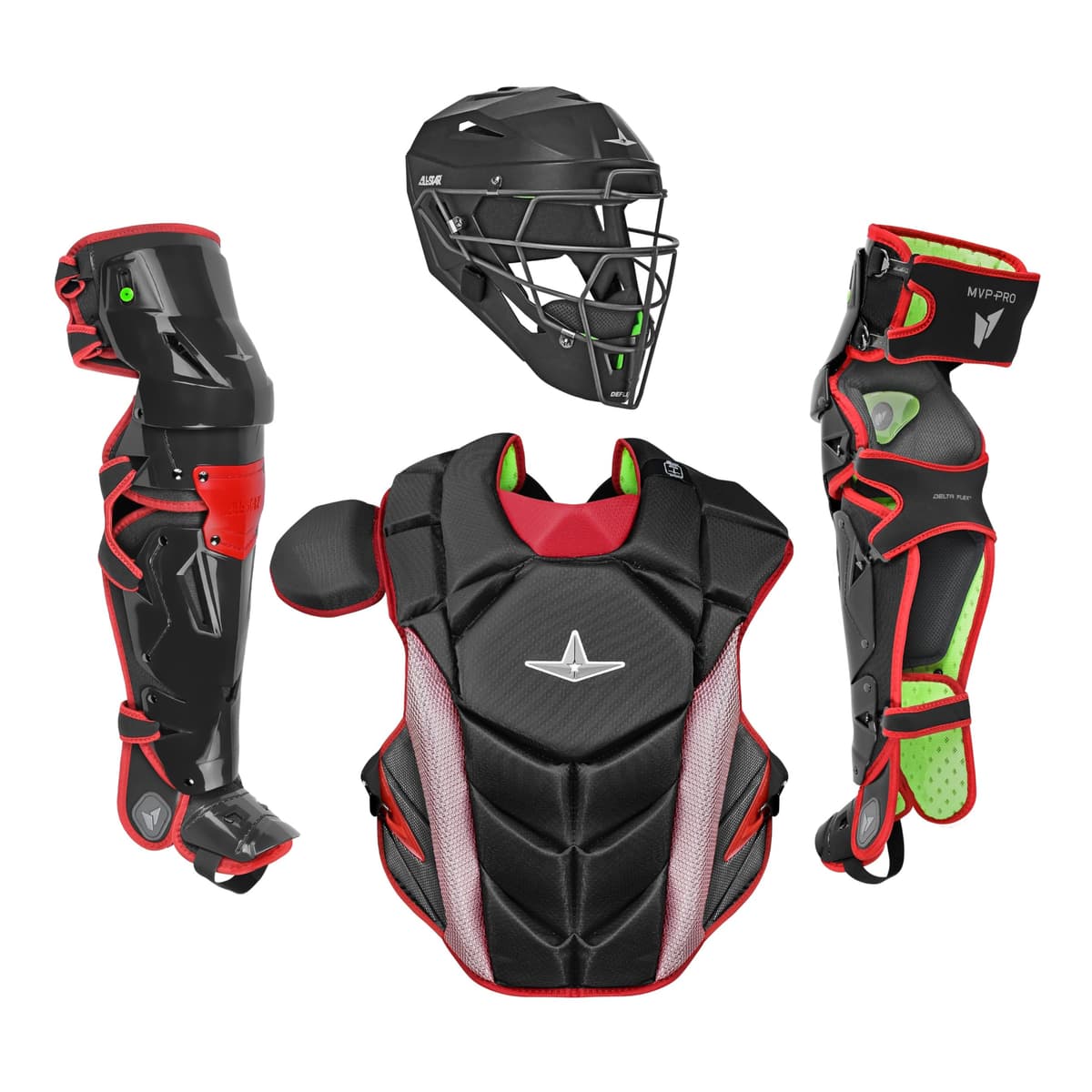 All-Star MVP-PRO Series Kit de receptor, BK/SC, Mediano CKCC-5-LT-MED-BK_SC