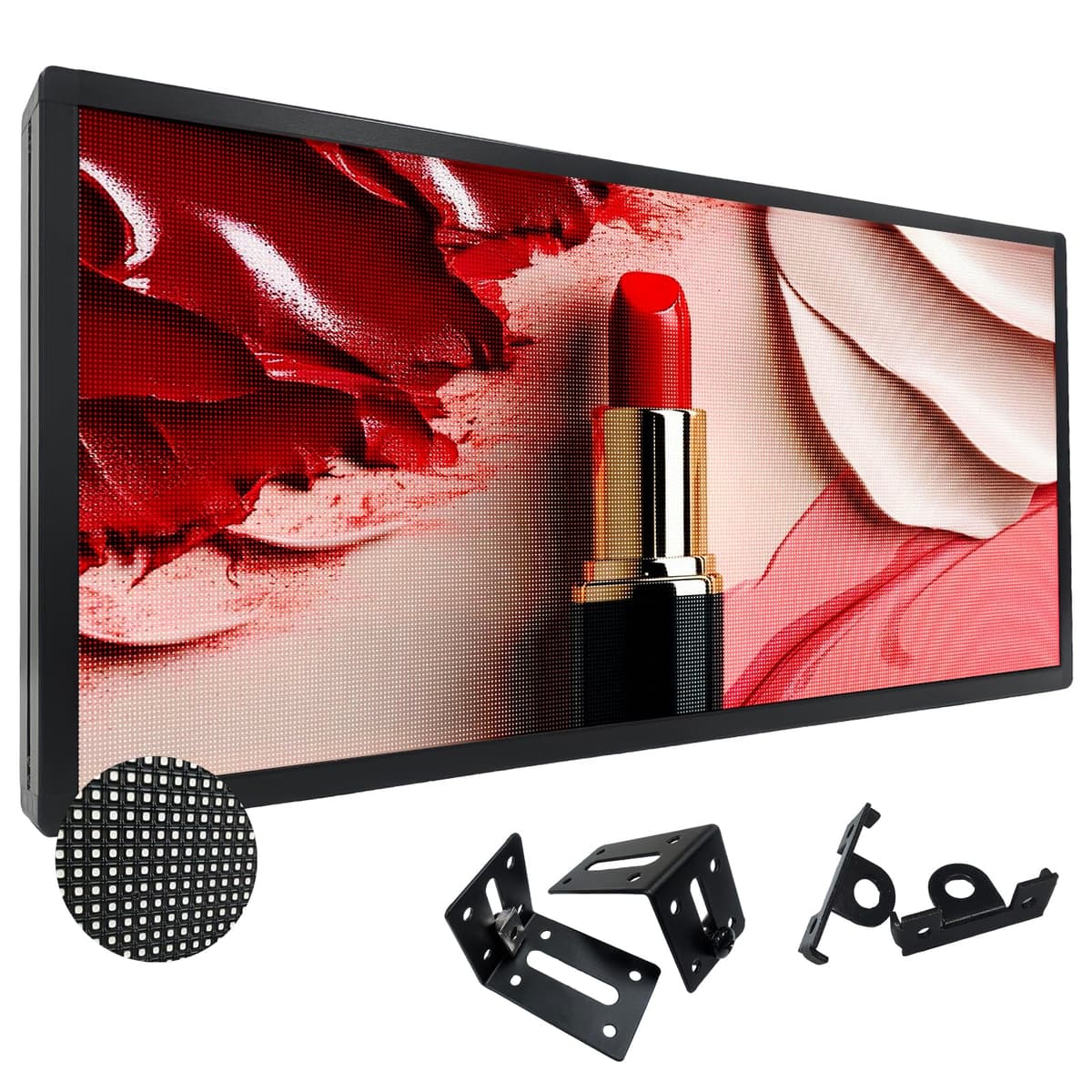 CMEIXINOR P3 LED Scrolling Programmable Sign 40"x17" - Pantalla LED a color, 320x128, WiFi + USB, IP65 CMX-052-3