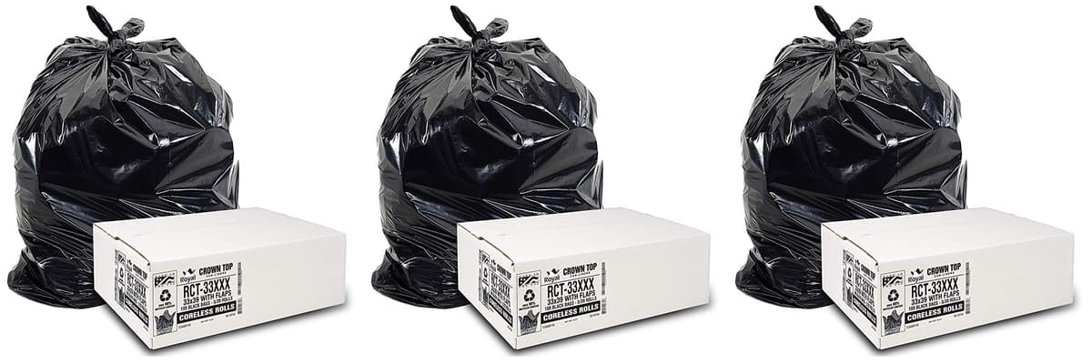 Aluf Plastics Heavy Duty 33 Gallon Trash Bags 2 MIL - 10,000 uds (1 pallet) RCT-33XXX