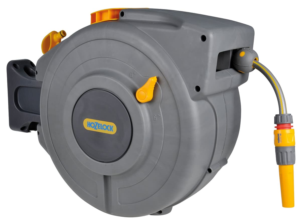 Hozelock 2490R8000 Auto Reel con manguera de 20 m y colores surtidos 2490D0000