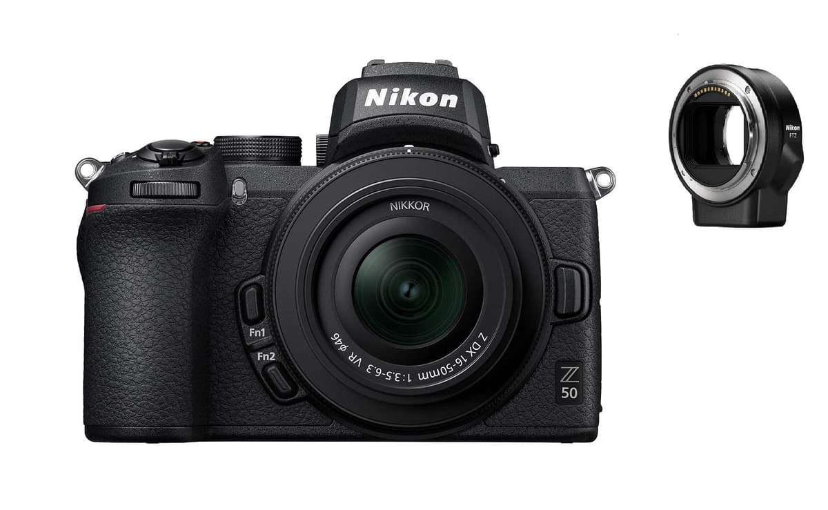 Nikon Z50 + Z DX 16-50mm + FTZ Kit VOA050K004 (Renewed)