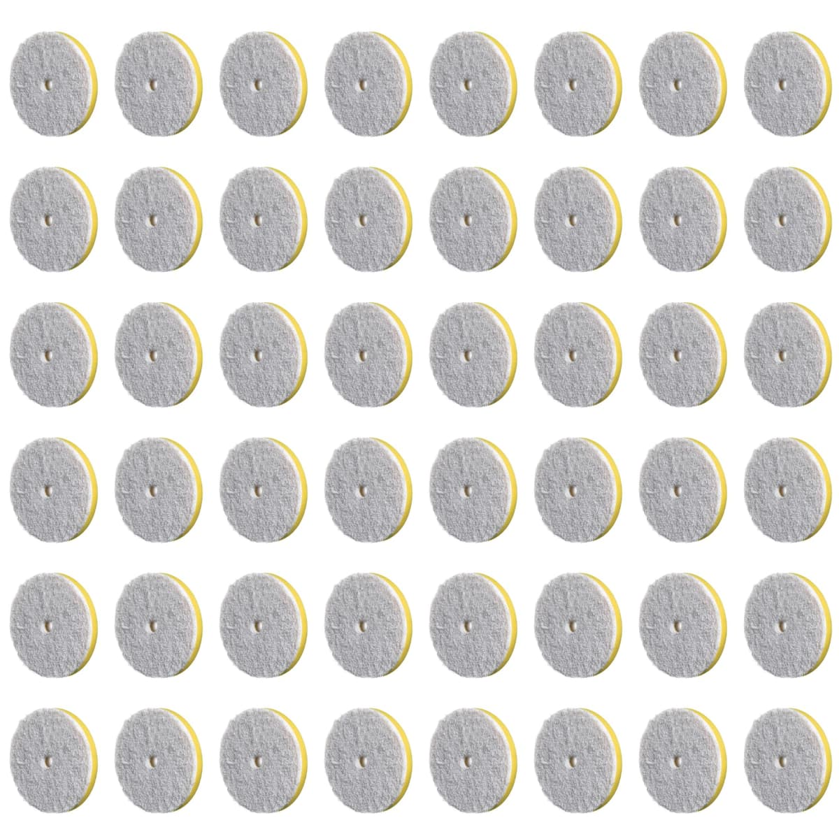 RUPES 160mm Pack x48 - Pads microfibra D-A FINE (amarillo) para respaldo 6" 9.MF160M/48