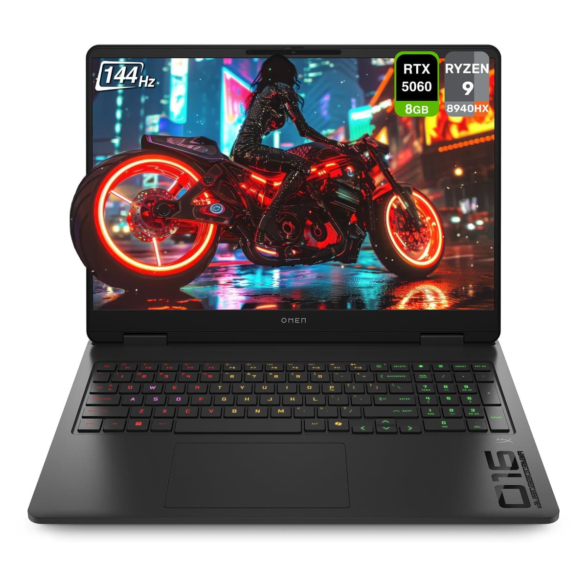 HP OMEN Gaming Laptop - Ryzen 9 8940HX, 32GB DDR5, 2TB SSD, 16" 2K 144Hz, RTX 5060, Windows 11 Home