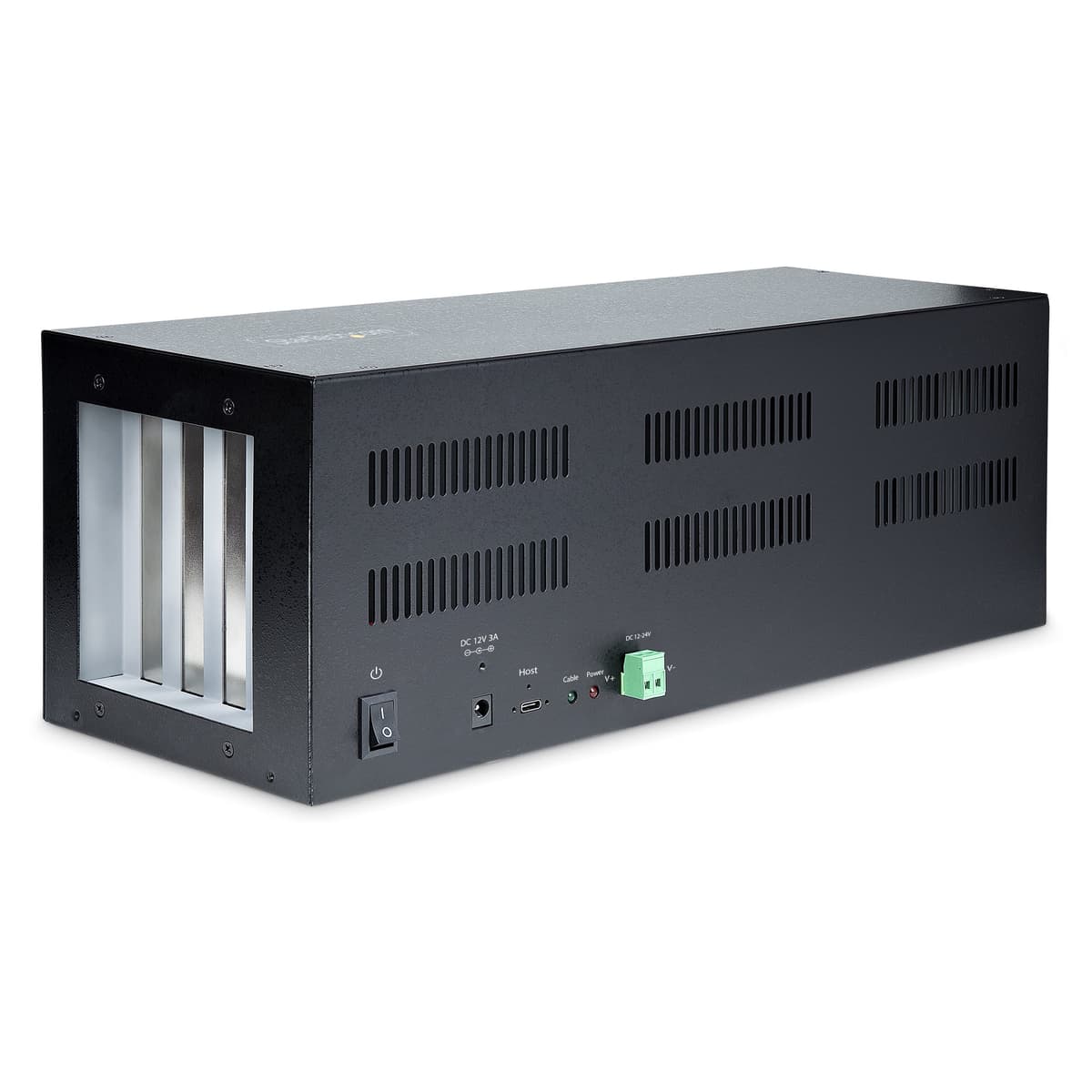 StarTech.com Chasis de Expansión PCIe de 4 Ranuras con Tarjeta Host PCIe x2, PCIe 2.0-10Gbps, Ranuras PCIe Externas para Escritorios/Servidores, Caja/Adaptador de Expansión PCI Express, 4 Ranuras PCIe x1, TAA 4PCIE-PCIE-ENCLOSURE