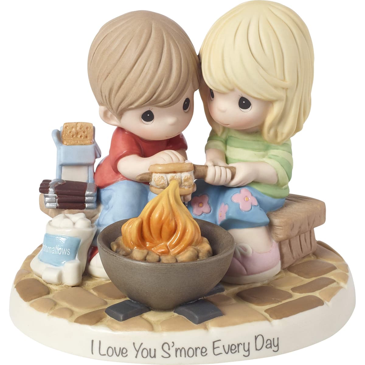 Precious Moments I Love You S'more Every Day figura en porcelana bisque 183002